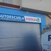 Rótulo Cartel chapa rotulada. Autoescuela Vistazul, Dos Hermanas Sevilla