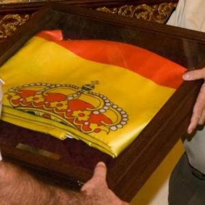 Bandera para regalo. Obsequio del último izado