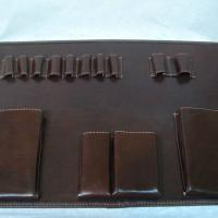 Cartera malet&iacute;n de piel de Ubrique grabada. General Jefe del Cuartel General de Fuerza Terrestre Futer Sevilla