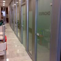 Clínica Séptima Dental Zaragoza. Rotulación de vinilos al ácido.