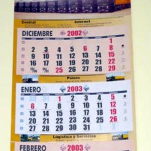 Dise&ntilde;o de calendario para la empresa Hispalcargo, Sevilla