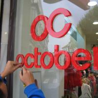 October letras 10 mm metacrilato. Antequera Málaga