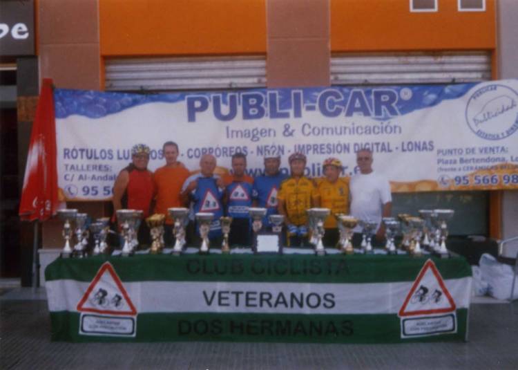 Cartel lona publicitaria. Entrega de Premios Ciclismo de veteranos Dos Hermanas Sevilla
