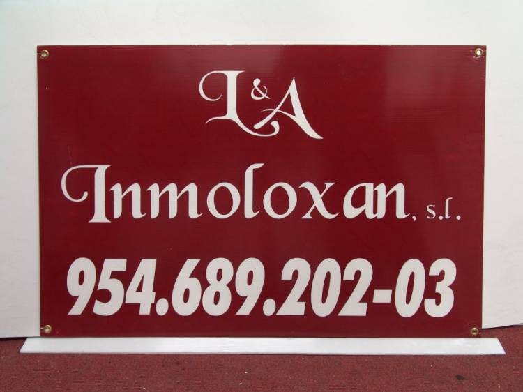 Carteles de Inmobiliarias. Serigrafía a 1 color
