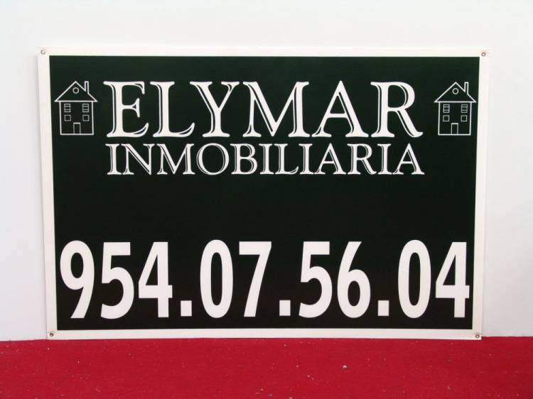 Carteles de Inmobiliarias. Serigrafía a 1 color