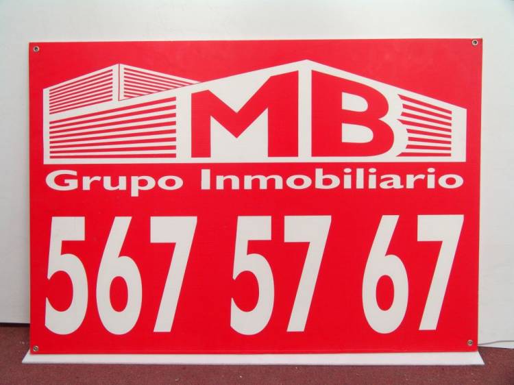 Carteles de Inmobiliarias. Serigrafía a 1 color