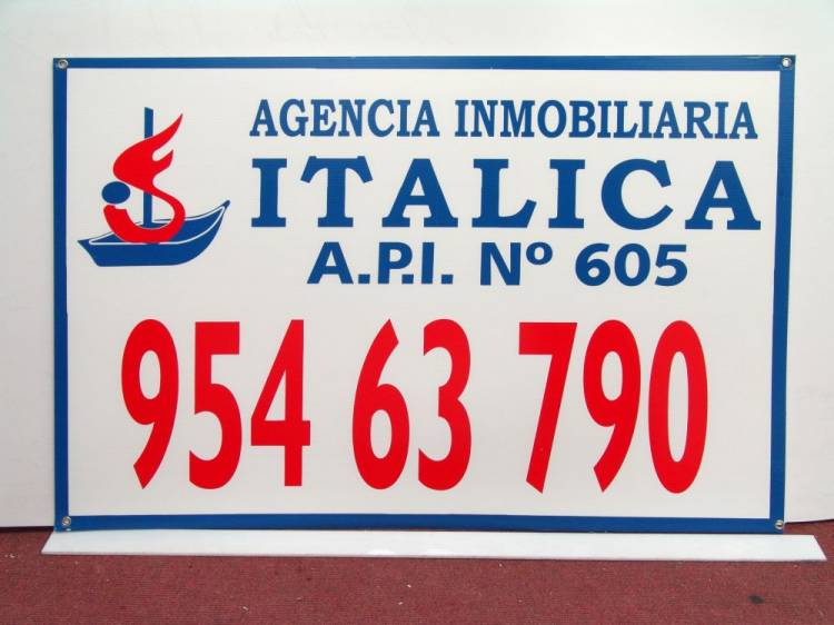 Carteles de Inmobiliarias. Serigraf&iacute;a a 2 colores
