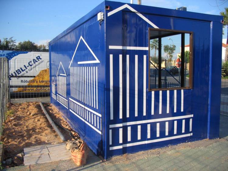 Caseta Tecproan rotulaci&oacute;n integral en vinilo, Dos Hermanas Sevilla