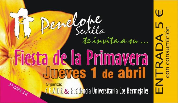 Diseño flyers discoteca Penélope Sevilla