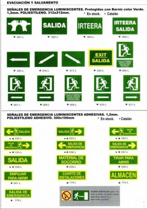 Evacuaci&oacute;n y Salvamento