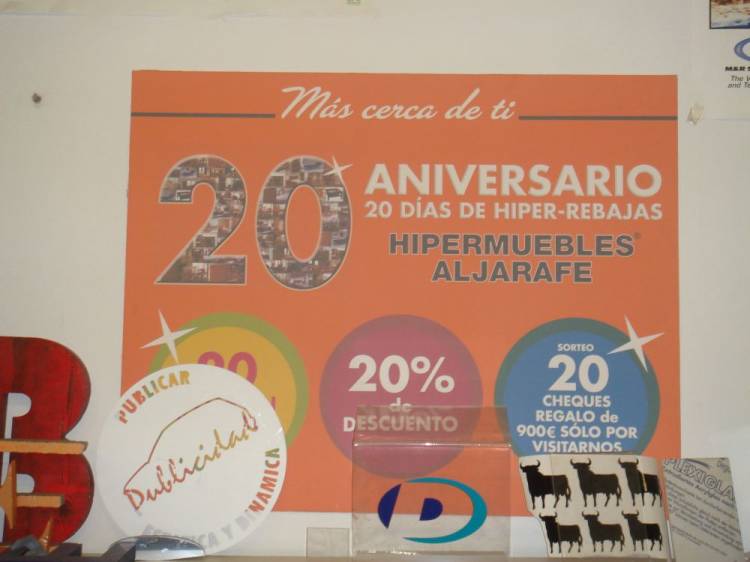 Impresión digital en vinilo sobre catón pluma o foan Sevilla