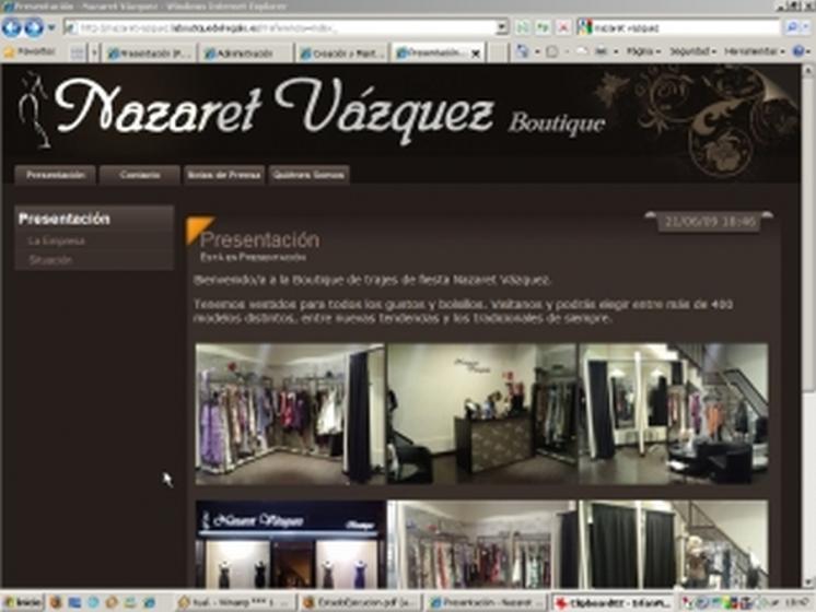 nazaretvazquez.es. Diseño web en Sevilla
