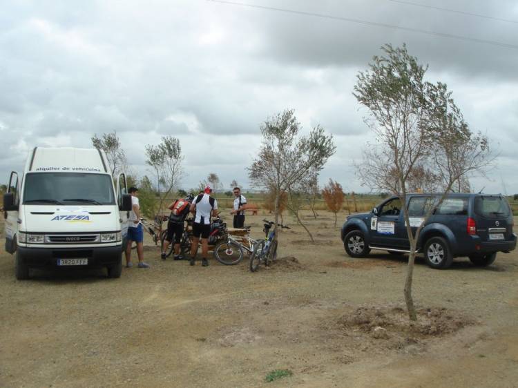 Segunda parada a los 52 km.