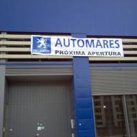 Peugeot Automares lona rotulada para apertura. Sevilla