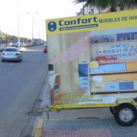 Remolque publicitario valla móvil 230x180 Confort Dos Hermanas Sevilla