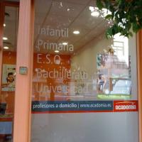 Acadomia Sevilla.  Rotulación de vinilos en impresión digital y al ácido