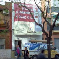 Cartel lona publicitaria de Gran formato. Habitacle / Ibercaja Sevilla