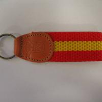 Llavero piel+Bandera Espa&ntilde;a, USBA El Copero Sevilla