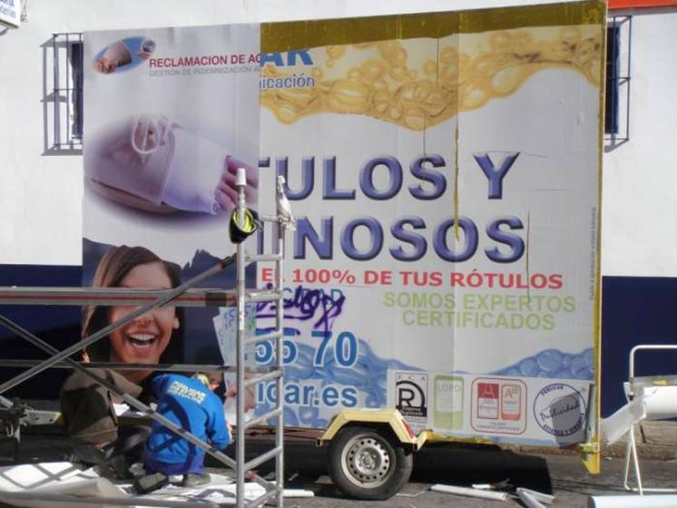 Remolque publicitario valla m&oacute;vil Rotulaci&oacute;n de Remolque de 4x3 mts Dos Hermanas Sevilla