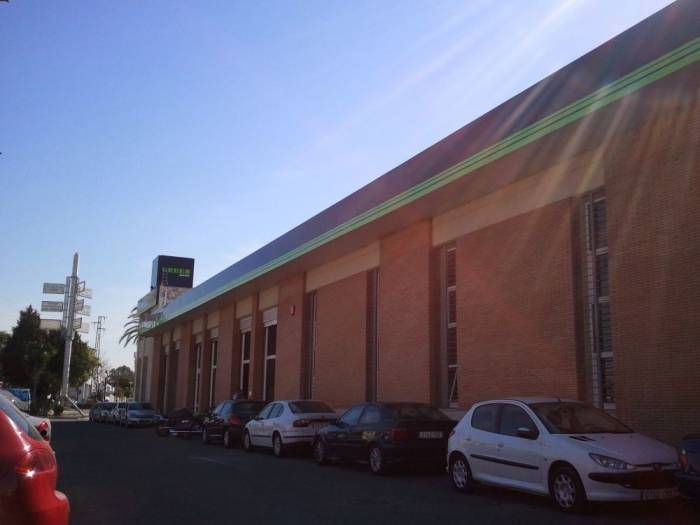 Rotulaci&oacute;n de cartel en vinilo Kawasaki Green Motor Sevilla