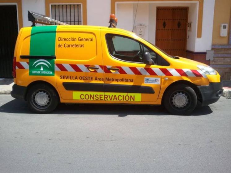 Rotulación de furgoneta Imesapi, Mantenimiento de carreteras rotulación vinilos reflectante Homologados