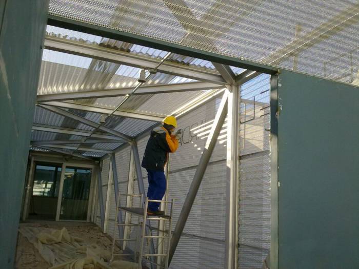 R&oacute;tulo letras recortadas. Casa Cuartel de la Guardia Civil de Aracena Huelva