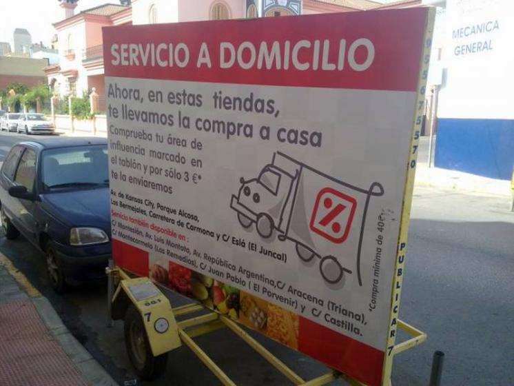 Servicio a Domicilio de Supermercados D&iacute;a y Maxid&iacute;a Sevilla