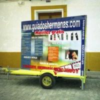 Remolque publicitario valla móvil 2.30x1.80 mts guia Dos Hermanas Sevilla