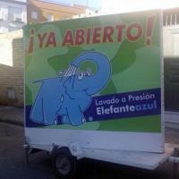 Remolque publicitario valla móvil Elefante Azul Dos Hermanas Sevilla