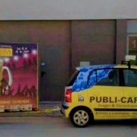 Remolque publicitario valla móvil  1ª Feria de la Cerveza en Umbrete Sevilla.