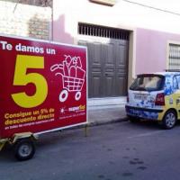 Remolque publicitario valla móvil  SuperSol Utrera Sevilla