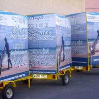 Remolques publicitario valla móvil vendidos a Acuajet