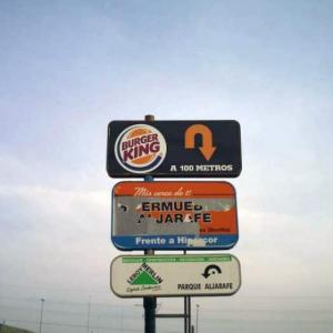 Rótulo cartel Burguer King Camas Sevilla