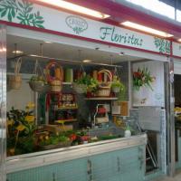 Rótulo cartel Floristería Linneo Plaza de Abastos de Dos Hermanas Sevilla
