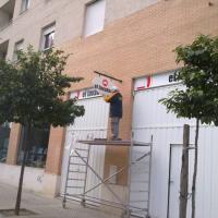 Rótulo cartel El Lavadero Los Bermejales Sevilla