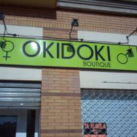 Rótulo cartel Okidoki. Dos Hermanas Sevilla
