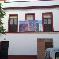 Rótulo cartel Promoción las Dalias Dos Hermanas Sevilla