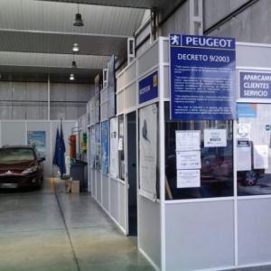 Rótulo cartel Talleres Peugeto Motrisa Dos Hermanas Sevilla