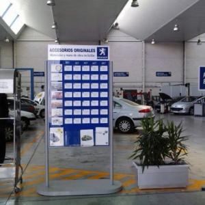 Rótulo cartel Talleres Peugeto Motrisa Dos Hermanas Sevilla
