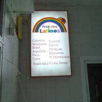 Rótulo luminoso Banderola. Productos Latino Sevilla