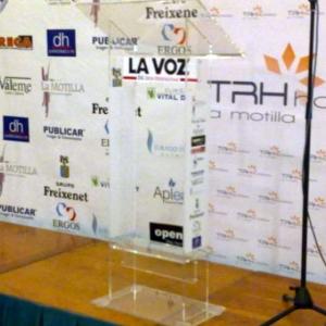 Stan y rotulación Colaboración con cena benéfica, Hotel La Motilla Dos Hermanas- Organizado La Voz de Dos Hermanas
