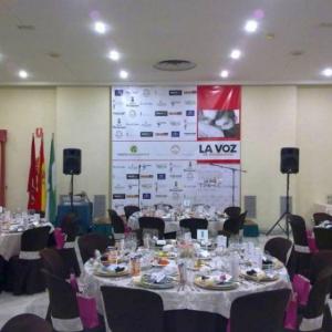 Stan y rotulación Colaboración con cena benéfica, Hotel La Motilla Dos Hermanas- Organizado La Voz de Dos Hermanas