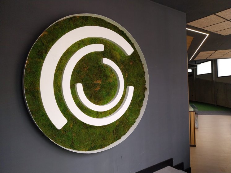 Decoraci&oacute;n mediante textos corp&oacute;reos y vinilos para In Muv Sevilla.