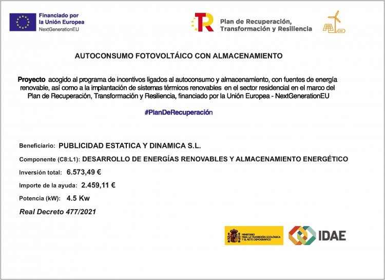 Subvención autoconsumo