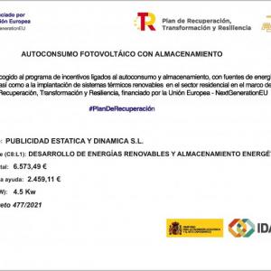 Subvención autoconsumo