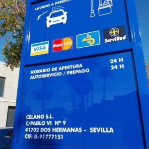 Tótem para gasolinera Autofuel en Dos Hermanas, Sevilla. Tótem para gasolinera Autofuel en Dos Hermanas, Sevilla.