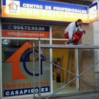 Casa Piso en Dos Hermanas Sevilla. Rotulación de vinilos en impresión digital y al ácido