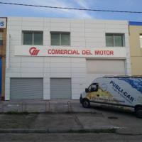 Comercial del Motor, Sevilla. Frente calado + iluminación