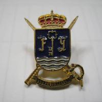 Cuartel General de la Fuerza Terrestre ( Futer ) Capitan&iacute;a General de Sevilla. Pin fotograbado y esmaltado