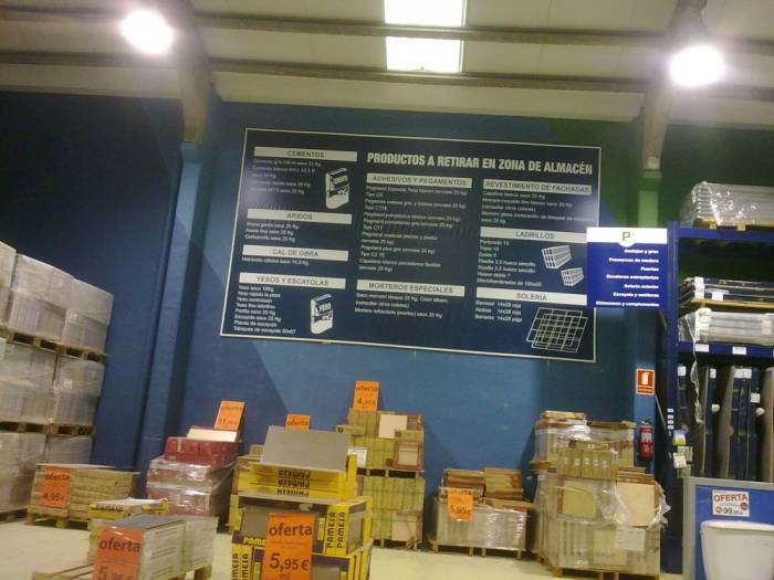 Cartel lona publicitaria de Gran formato. Almacenes Rondón San José de la Rinconada Sevilla